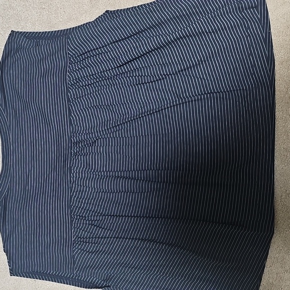 Madewell Striped Navy Blue Women's Top - Picture 4 of 4